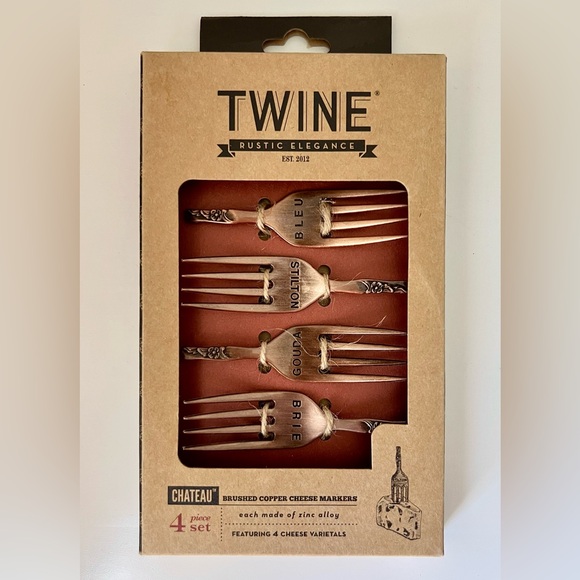 Chateau Cheese Markers in Brushed Copper - Picture 1 of 2